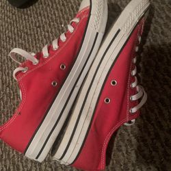 Red Converse Low Top