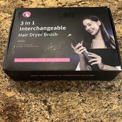 3 In 1 Interchangeable Hair Dryer Brush 
