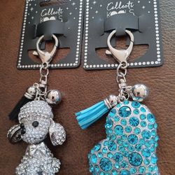 $12 Jeweled Key Rings. New. Both $12