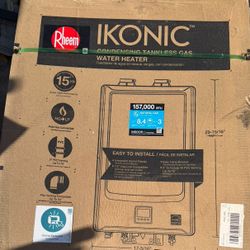 New Rheem Ikonic  8.4 GPM 157k BTU Tankless Water Heater Super High Efficiency 