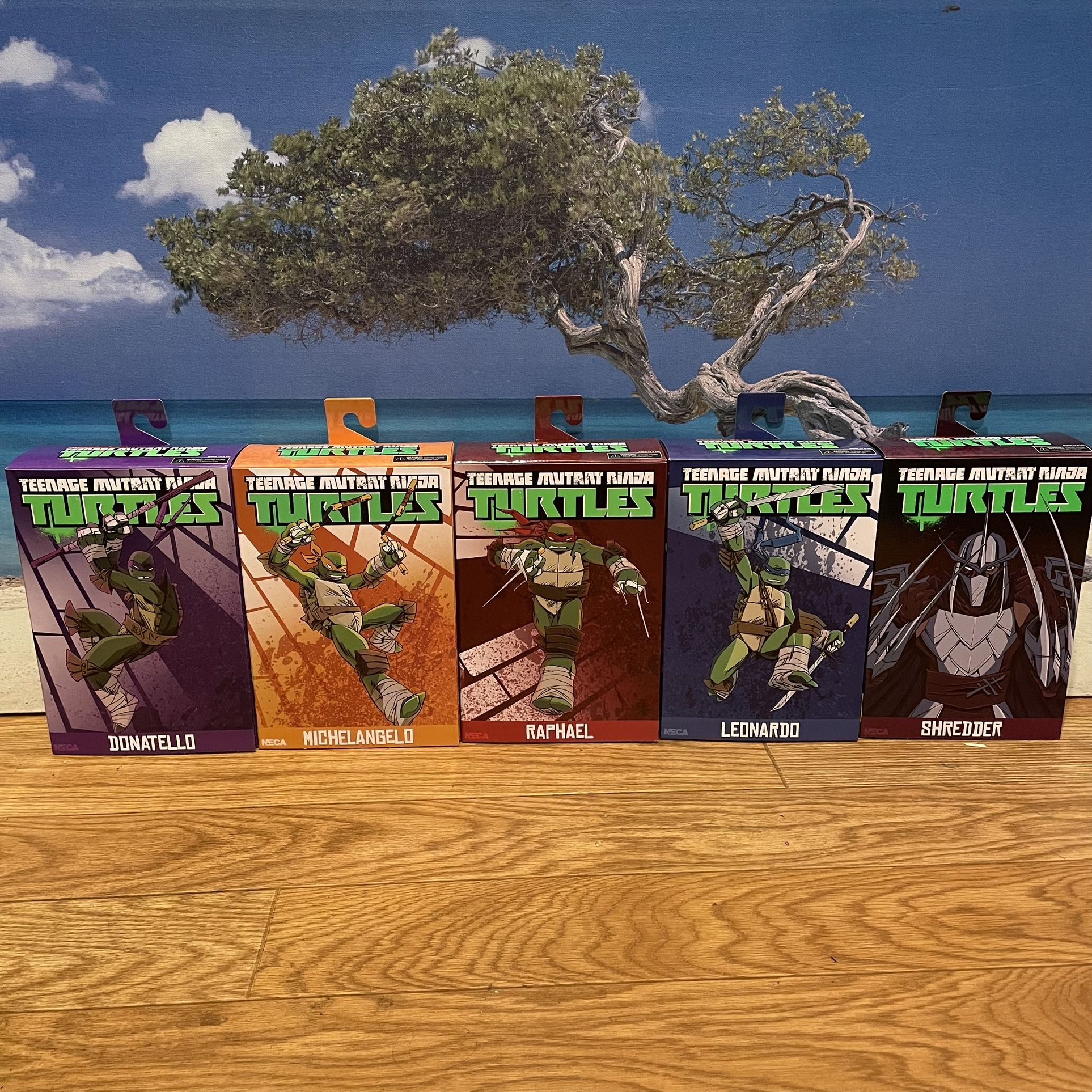 NECA Teenage Mutant Ninja Turtles (2012 TMNT Cartoon) Ultimate Action Figure Set