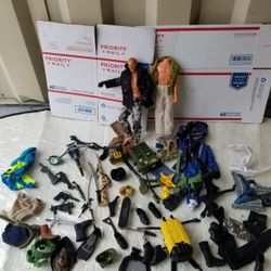 vintage military  baby matell doll with accessories 