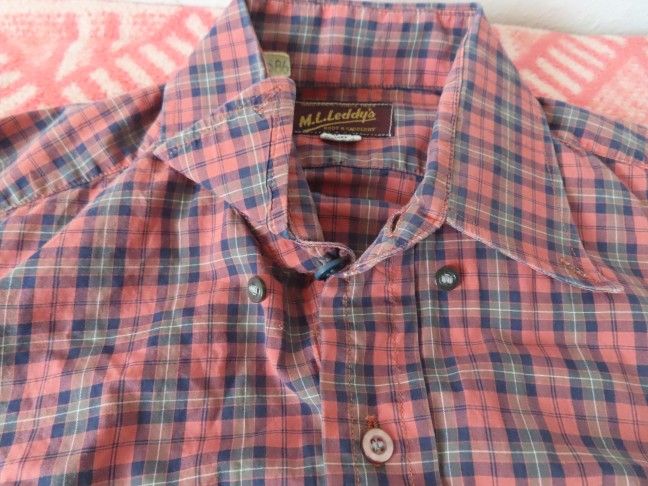 vintage M.L. LEDDY'S - Handmade Texas Western Plaid Shirt no size