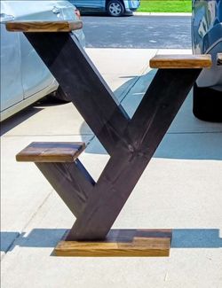 Handmade 3 tier plant/decor stands set of 2