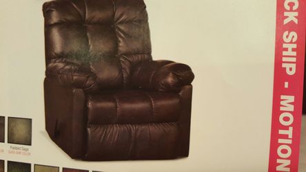 Leather recliner