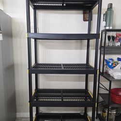 5 Tier Multi Purpose Plastic Garage Storage Shelf