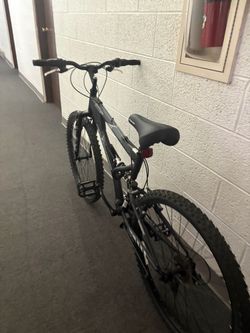 Black Mountain Bike with Knobby Tires