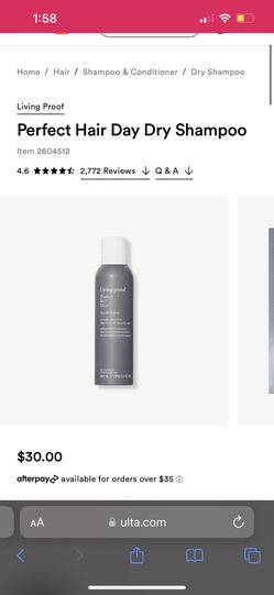 Living Proof Dry Shampoo/texture Spray