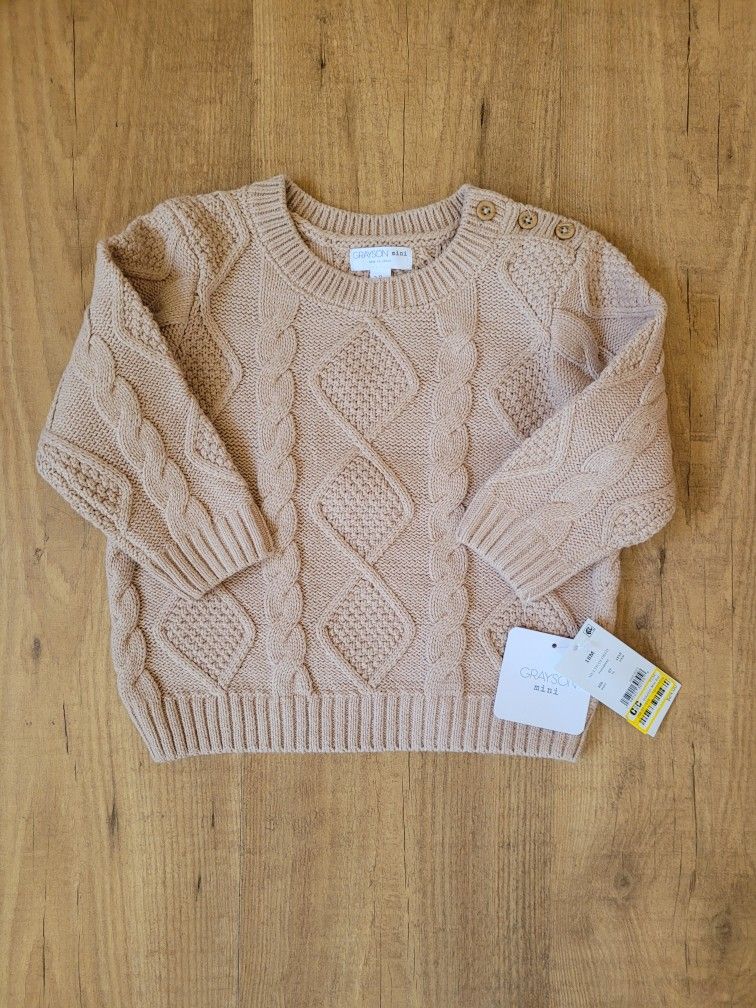 Baby Boy Sweater New 18M