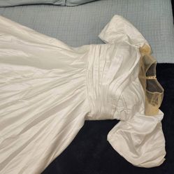 Satin White Corset Dress