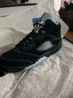Jordan 5’s Black/carolina blue