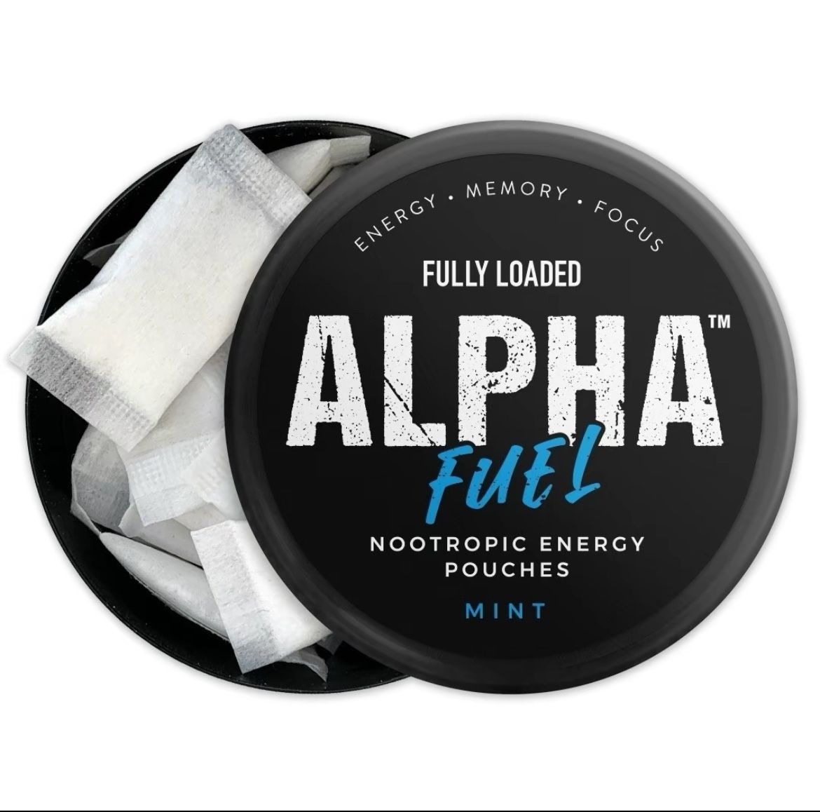 Alpha Fuel Caffeine Pouches, Focus, Memory And Energy Boost. Affordable Shipping