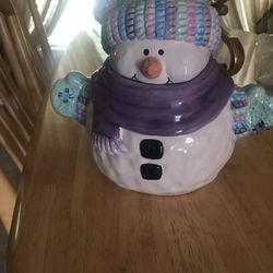 Snow Man Cookie Jar!!!