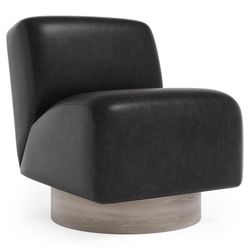 Marley Charcoal/Black Swivel Chair