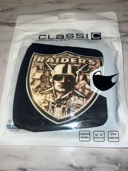 RAIDERS MASK LAS VEGAS RAIDERS FASHION MASK NFL RAIDERS HEALTH MASK