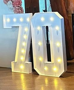 4ft tall “70” Marquee Light Up Numbers
