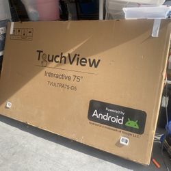 Touch view 75” Smart Board/TV 