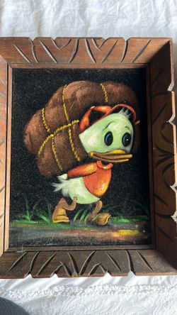 Velvet paintings / black light Vintage Disney paintings