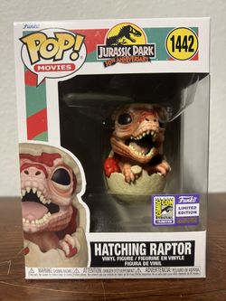Jurassic Park 50th Anniversary : Hatching Raptor SDCC Sticker