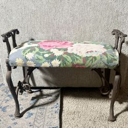 Antique Cast Iron Ornate Bench