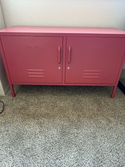 Pink Storage Locker Cabinet