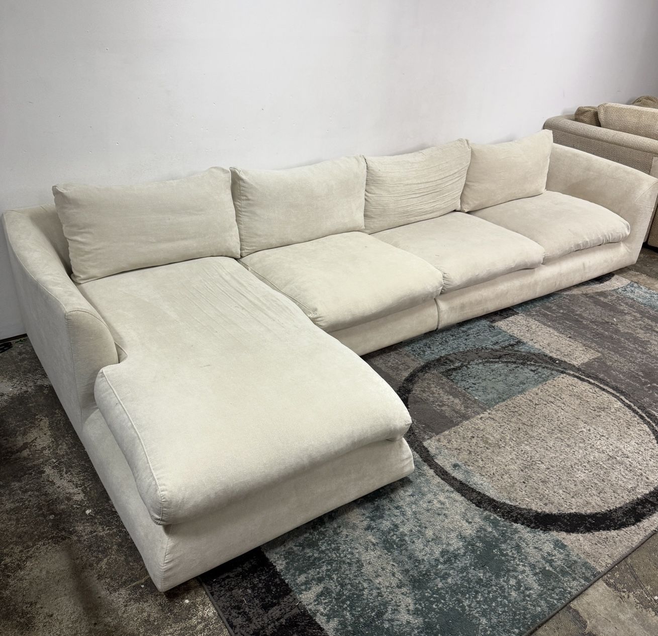 Valyou Feathers Sectional Free Delivery Sofa Couch