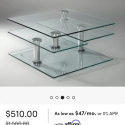 Beautiful  Glass Coffe Table