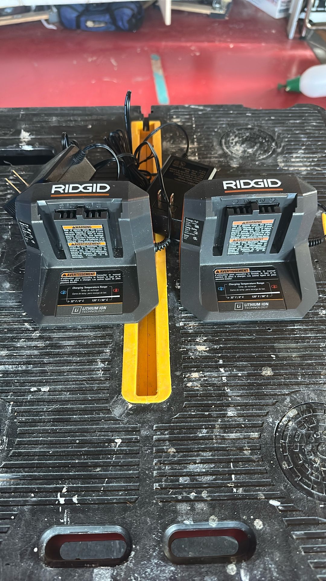 Ridgid 18v battery chargers