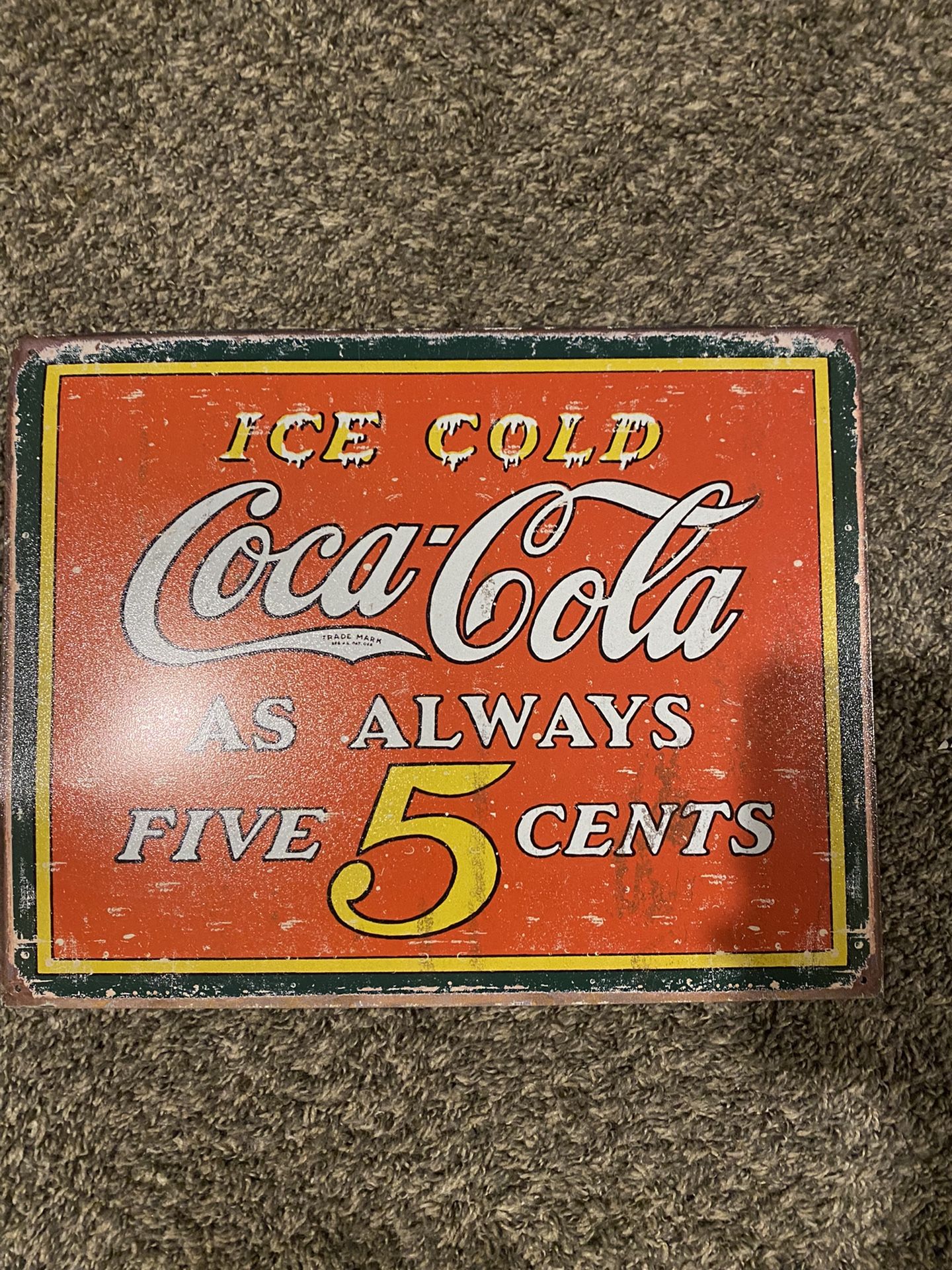 Coca Cola Metal Sign