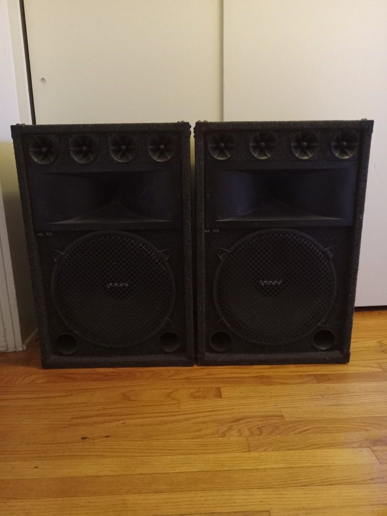 Gemini Rhino Speakers 15 Woofers Horns Stereo