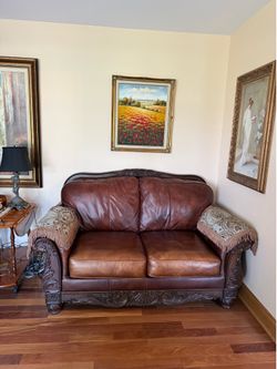 Leather Love seat