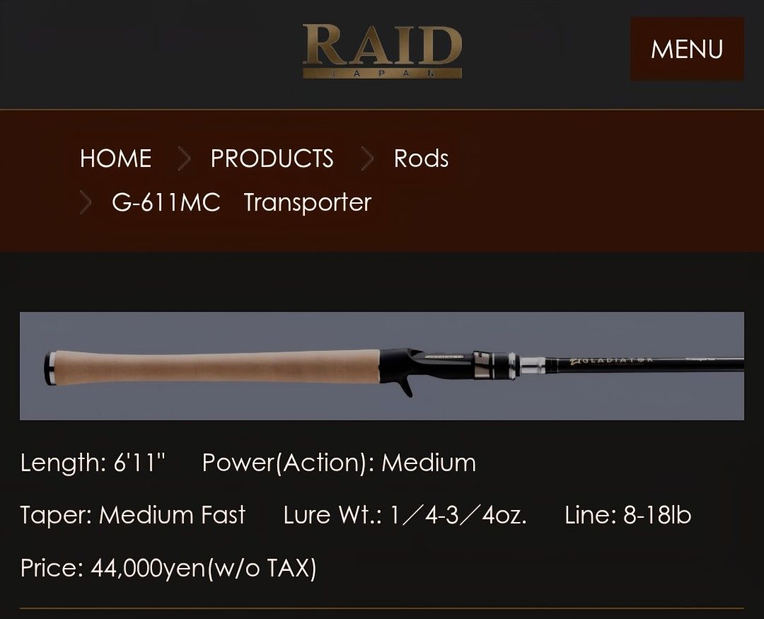 JDM fishing rods megabass / raid japan