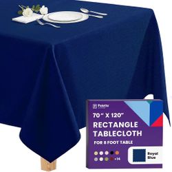 Rectangle Tablecloth - 70 x 120 Inch Royal Blue -NEW (2227/2)