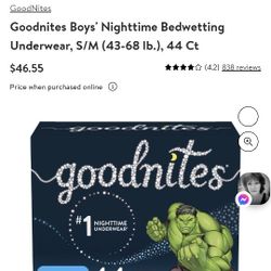 Boys Night Time Underwear Small Medium