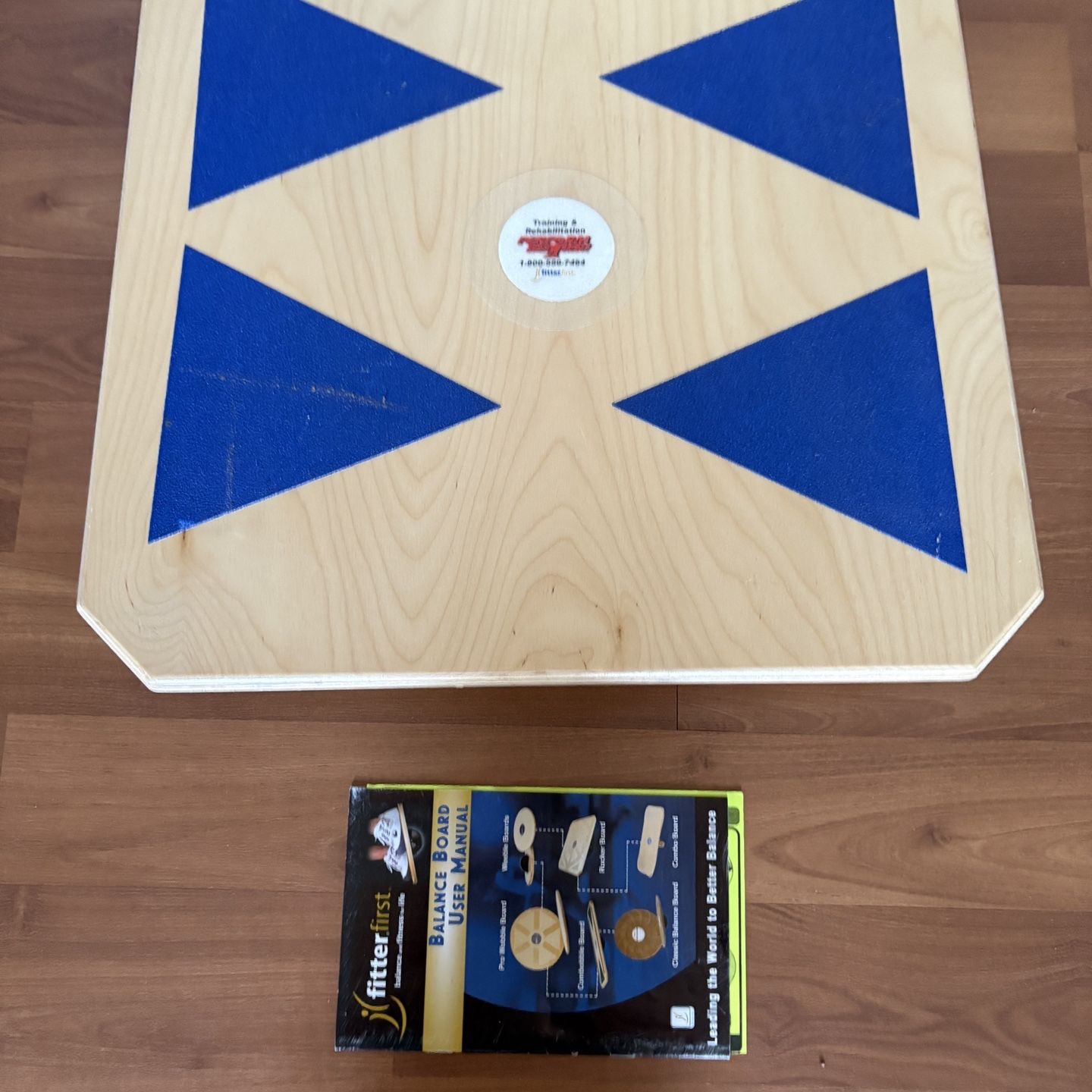 20” Rocker Balance Board Fitter First Wooden PT Therapy Rehab for