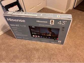43” inch Hisense tv with wall mount brand new