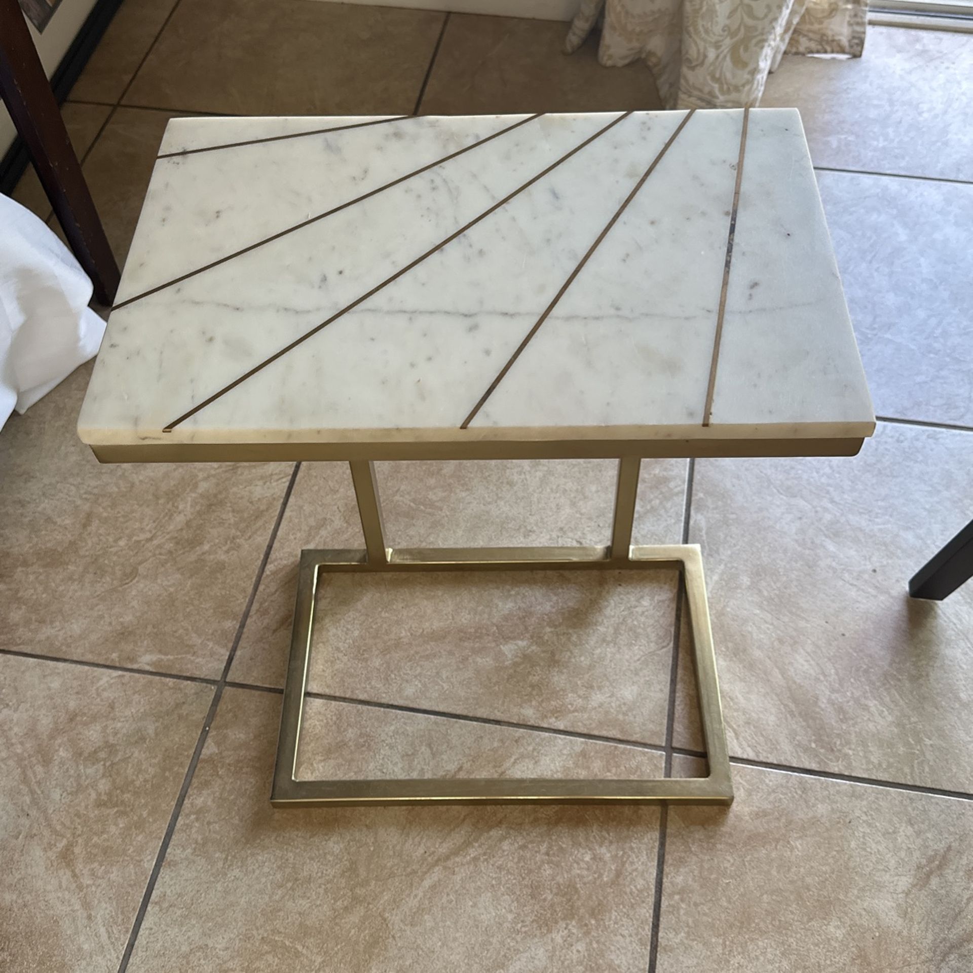 Marble Top Side Table