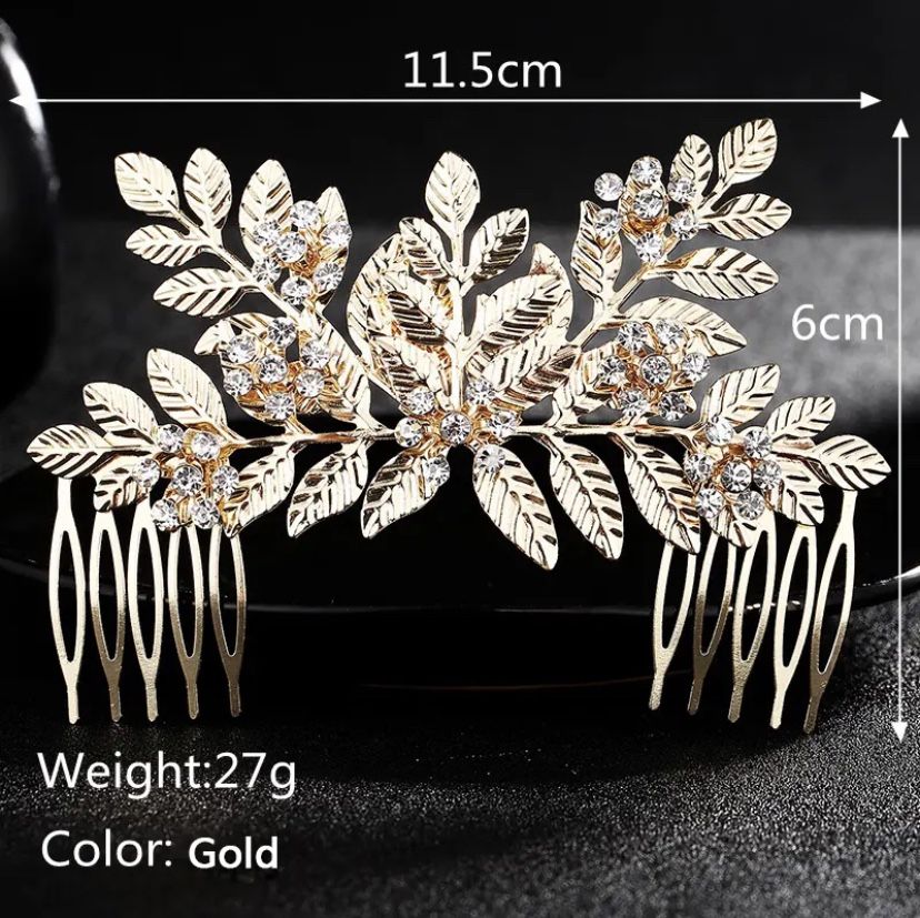 Bridal Wedding Hair Accessories Crystal Hair Comb Clips for Women Rhinestone Hair Jewelry Bride Headpiece Party Bridesmaid Gift   Message me if you ar