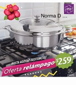 Cacerola de 14 qts vida sana 5 ply nueva en su caja 🌺 princess house 🌺