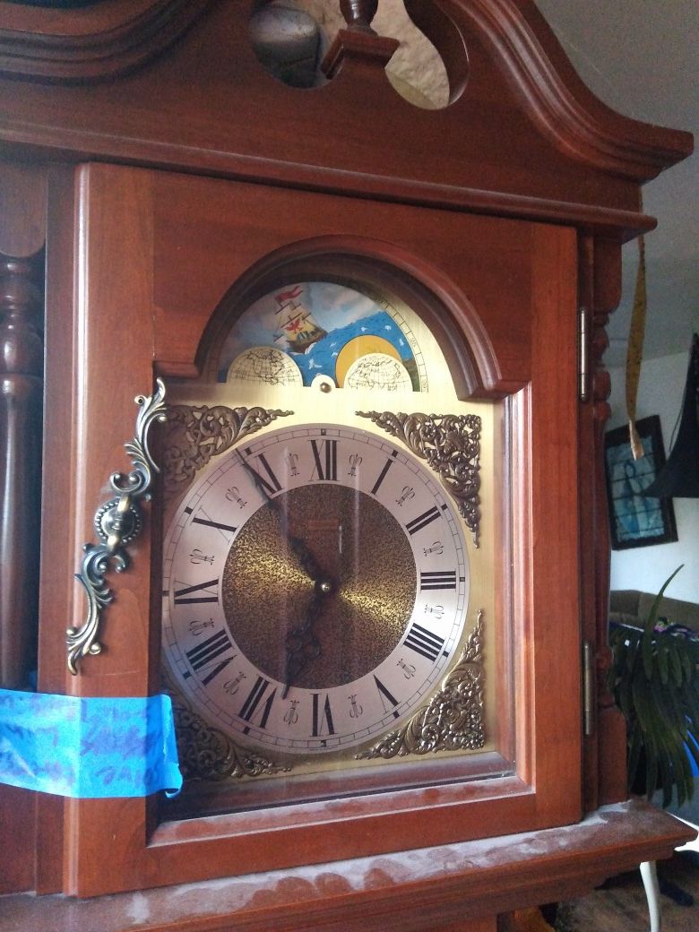 Vintage 1970s emperor moon dial grandfather clock for Sale in West Linn, OR OfferUp
