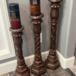 Fancy Large Floor Candle Holders