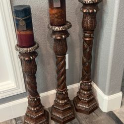 Fancy Large Candle Holders