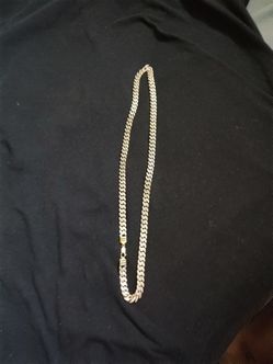 Silver chain with 1 carat natural diamonds