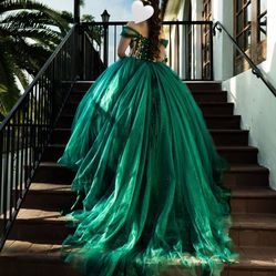 Emerald green  dress
