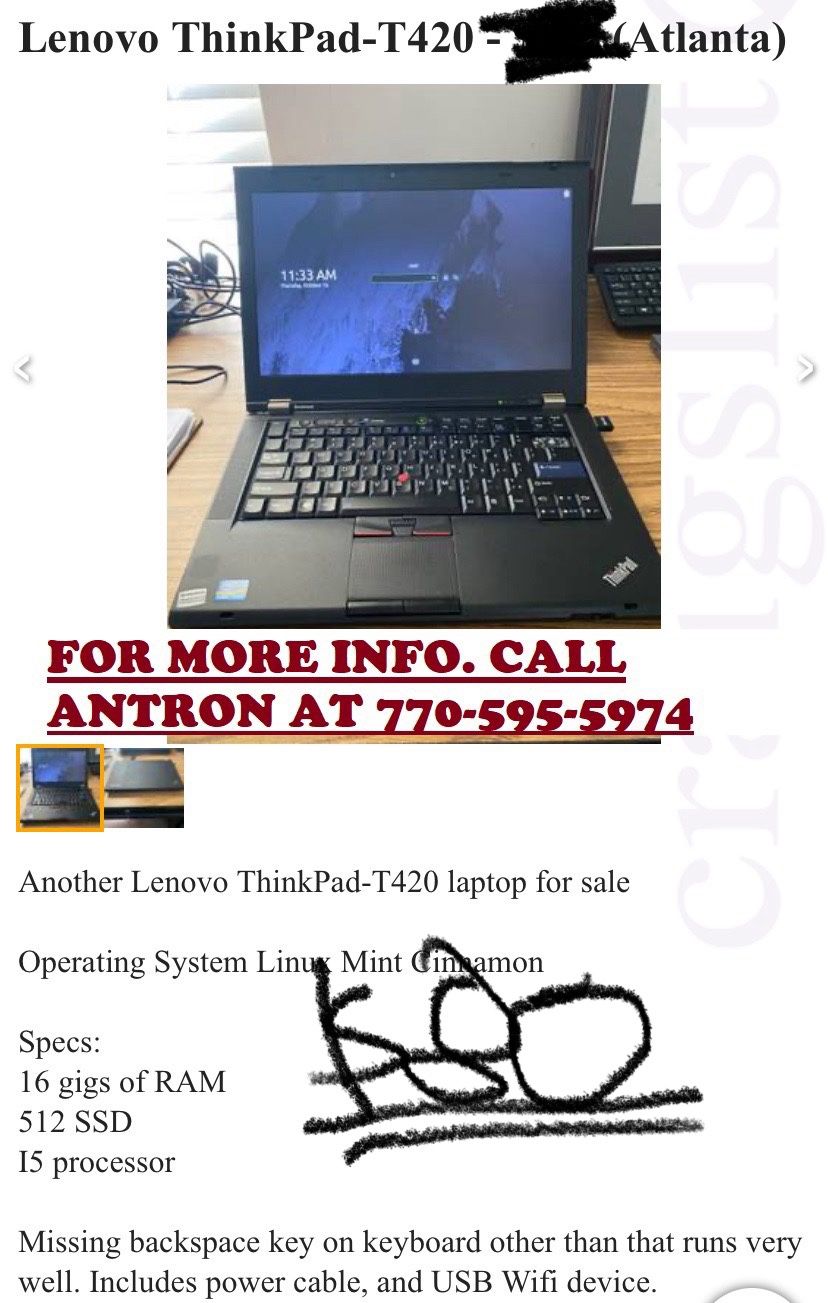 Computer For Sale. Final Sale