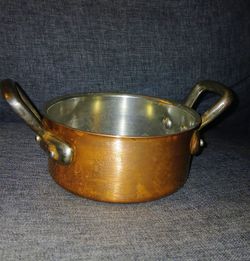 Vintage copper Baumalu mini casserole pot 5inch