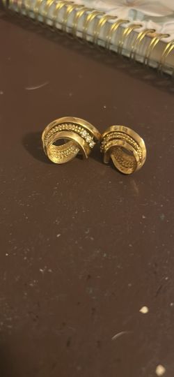 Gold Earrings (2 pairs) CASH ONLY