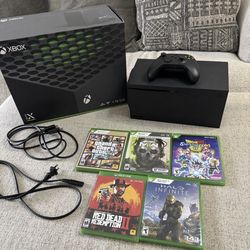 Series x console bundle with Five games one controller and more accessories
