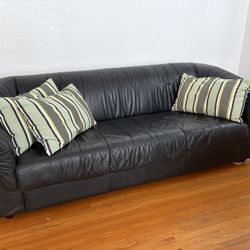 Black Leather Sofa