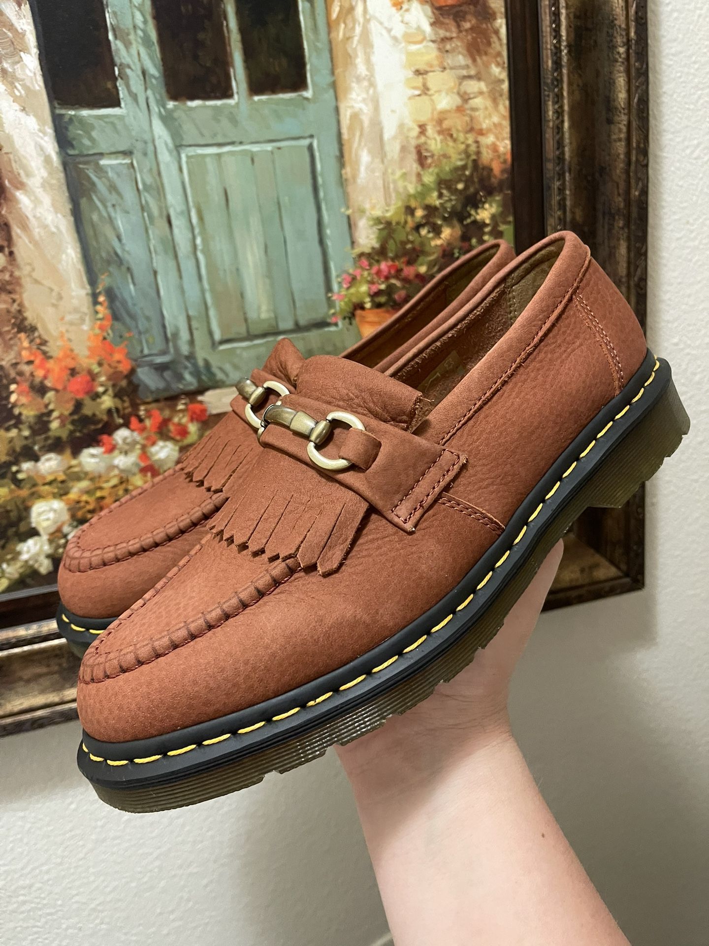 Dr. Martens Adrian Kiltie Fringe Snaffle Bit Loafers Shoes